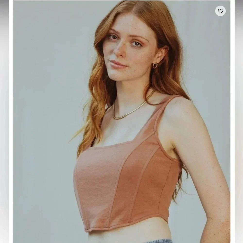 WEST OF MELROSE Womens Bustier Tank Top size Large